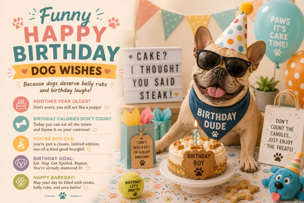 Funny Happy Birthday Dog Wishes