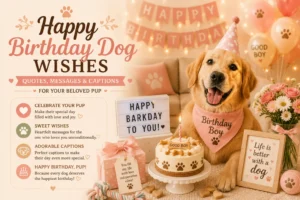 Happy Birthday Dog Wishes | Quotes, Messages & Captions for Your Beloved Pup