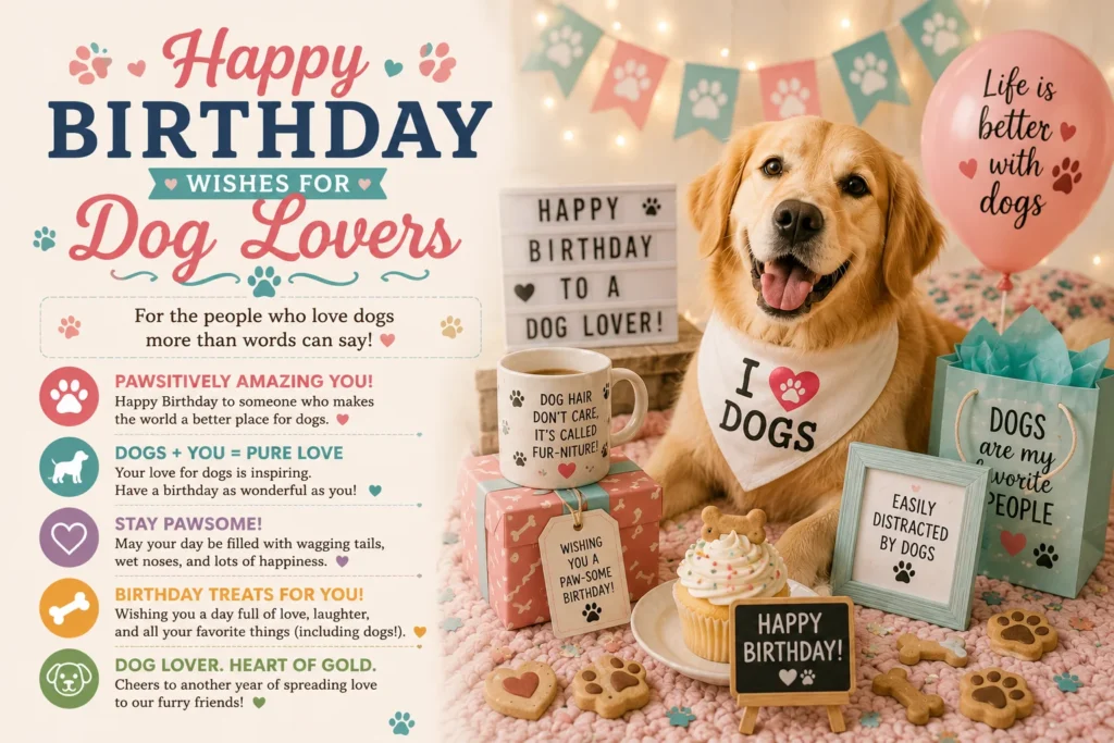 Happy Birthday Wishes for Dog Lovers