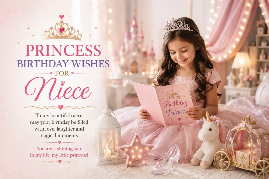 Princess Birthday Wishes for Niece