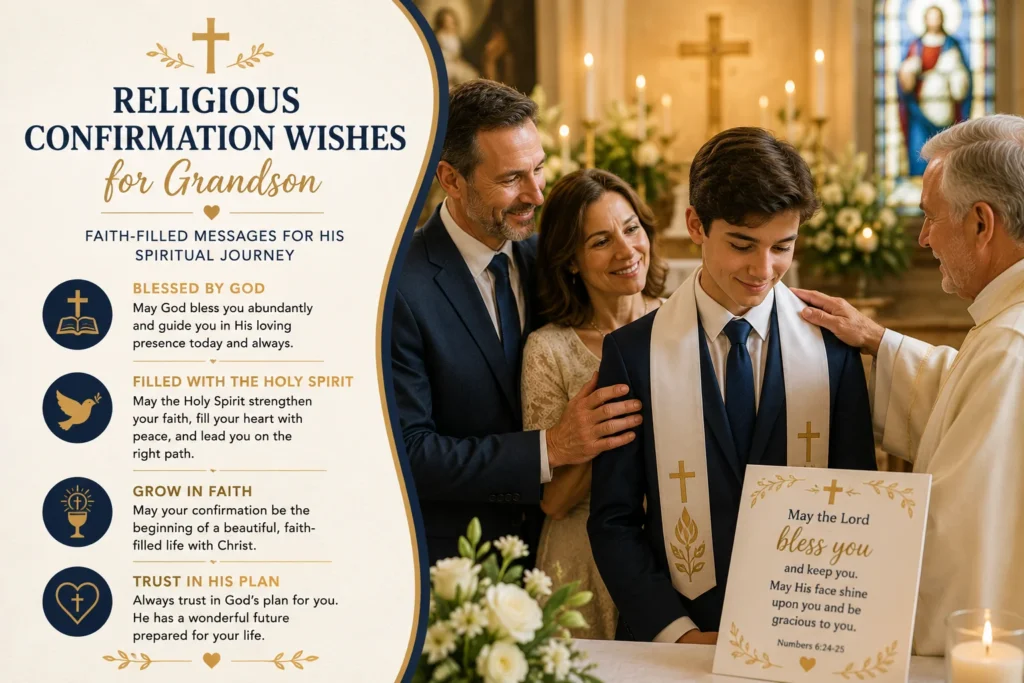 Religious Confirmation Wishes for Grandson
