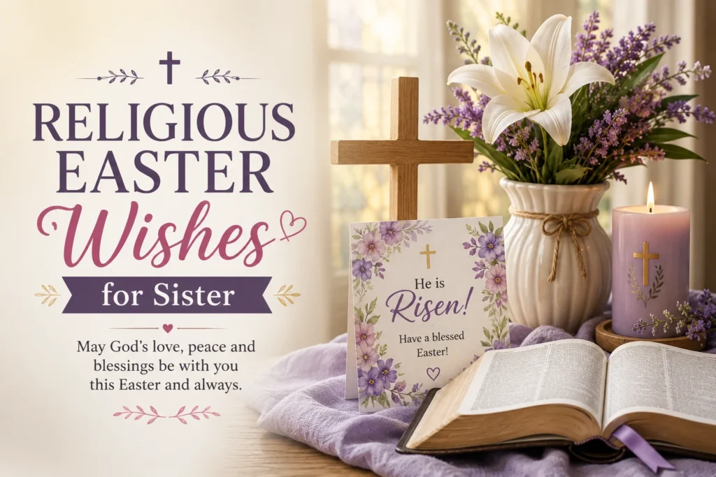 Religious Easter Wishes for Sister