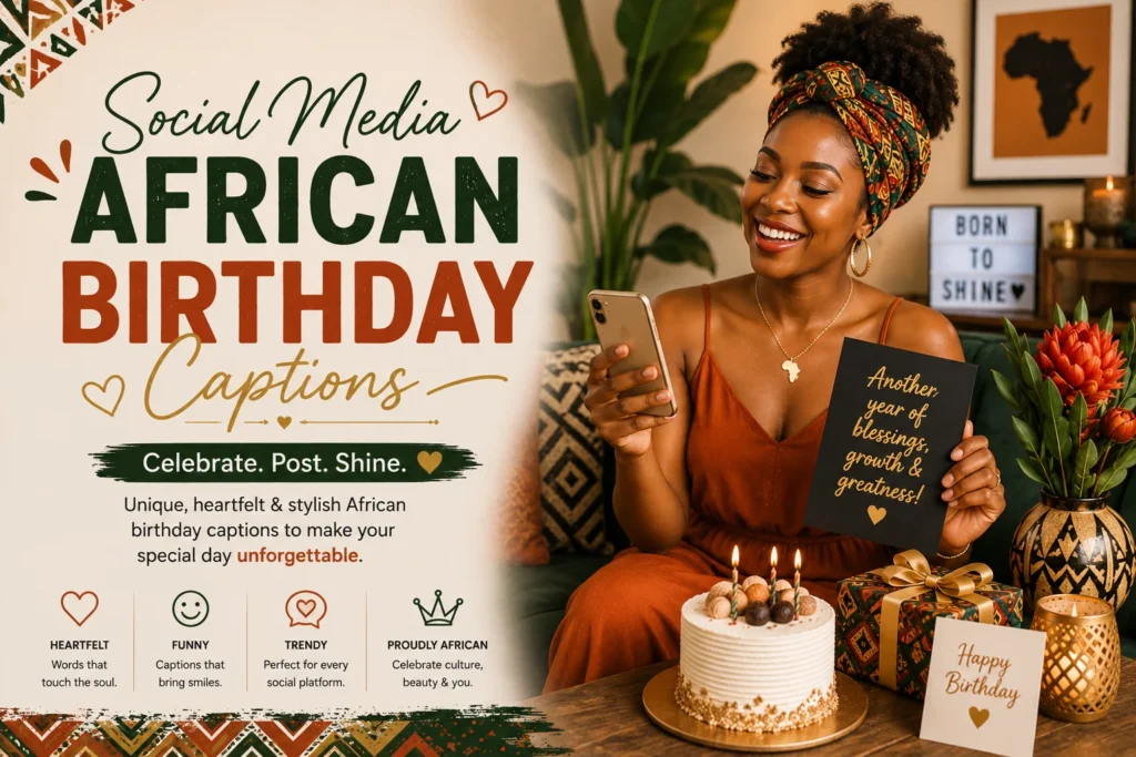 Social Media African Birthday Captions