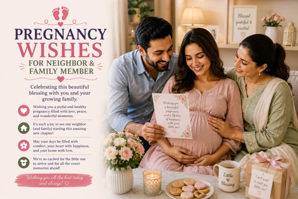 Pregnancy Wishes for Neighbor & Family Member