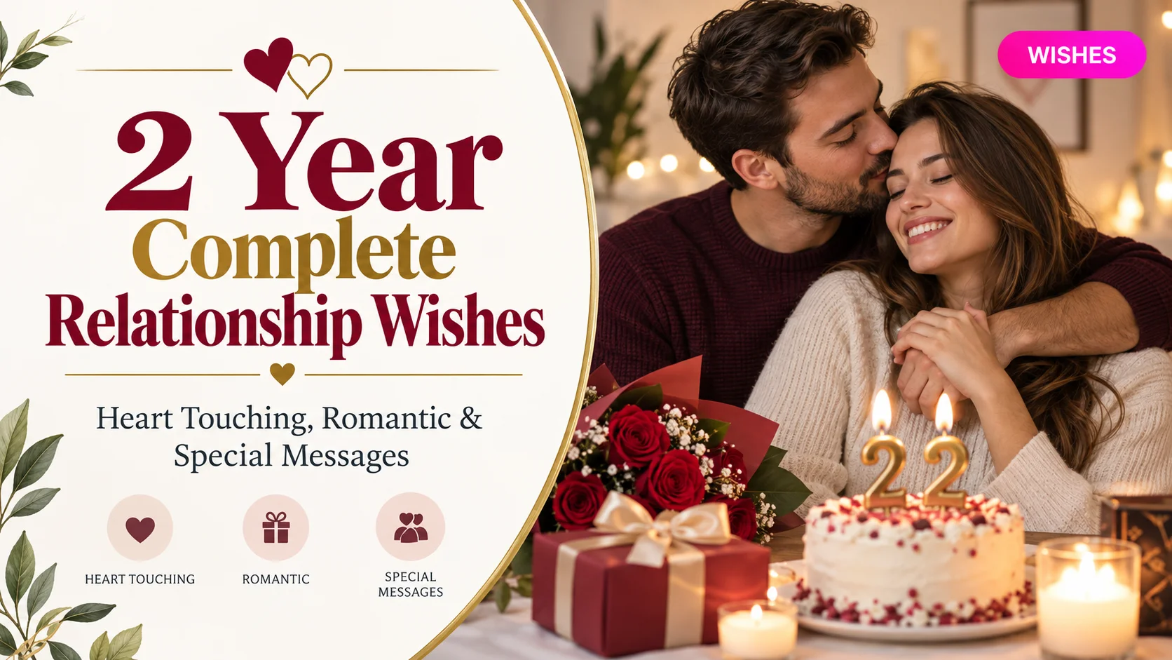 2 Year Complete Relationship Wishes Heart Touching, Romantic & Special Messages