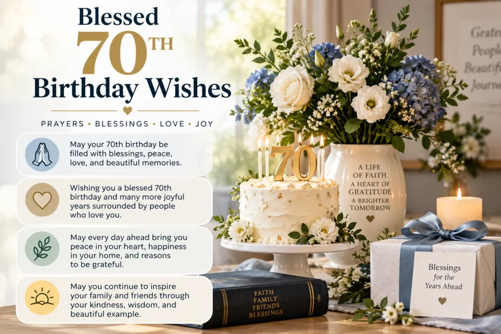 Blessed 70th Birthday Wishes