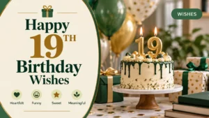 Happy 19th Birthday Wishes Heartfelt, Funny, Sweet & Meaningful Messages