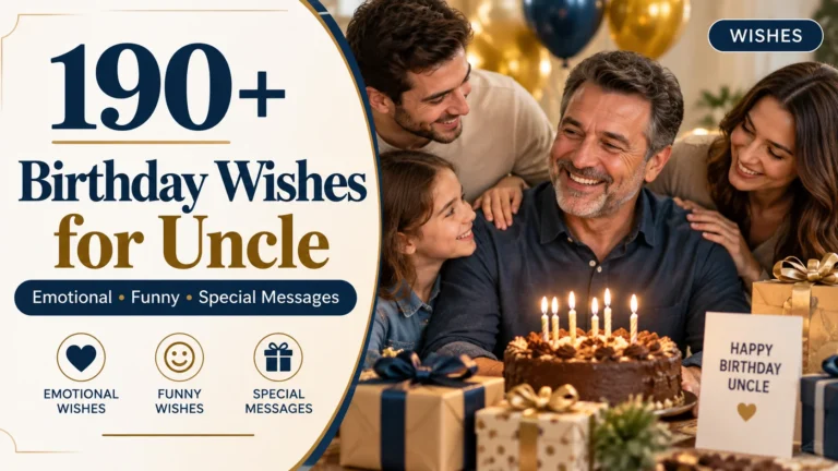 Heart Touching Birthday Wishes for Uncle Emotional, Funny & Special Messages