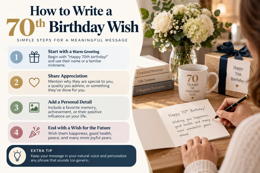 How to Write a 70th Birthday Wish
