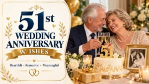 51st Wedding Anniversary Wishes Heartfelt, Romantic & Meaningful Messages for 51 Years of Love