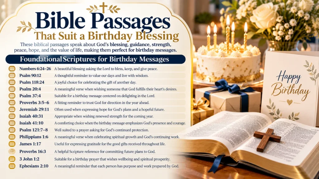 Bible Passages That Suit a Birthday Blessing