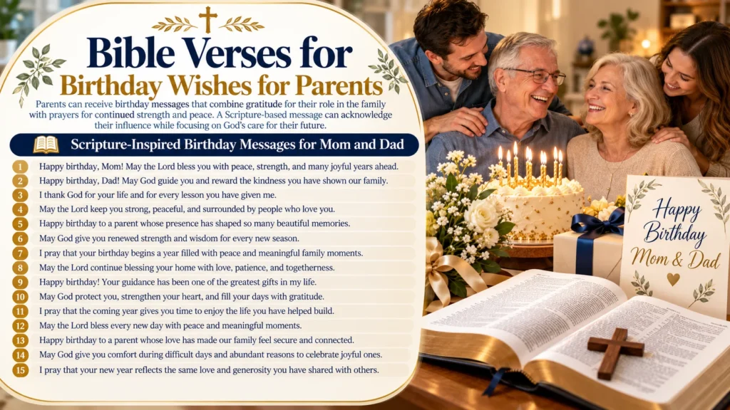 Bible Verses for Birthday Wishes for Parents