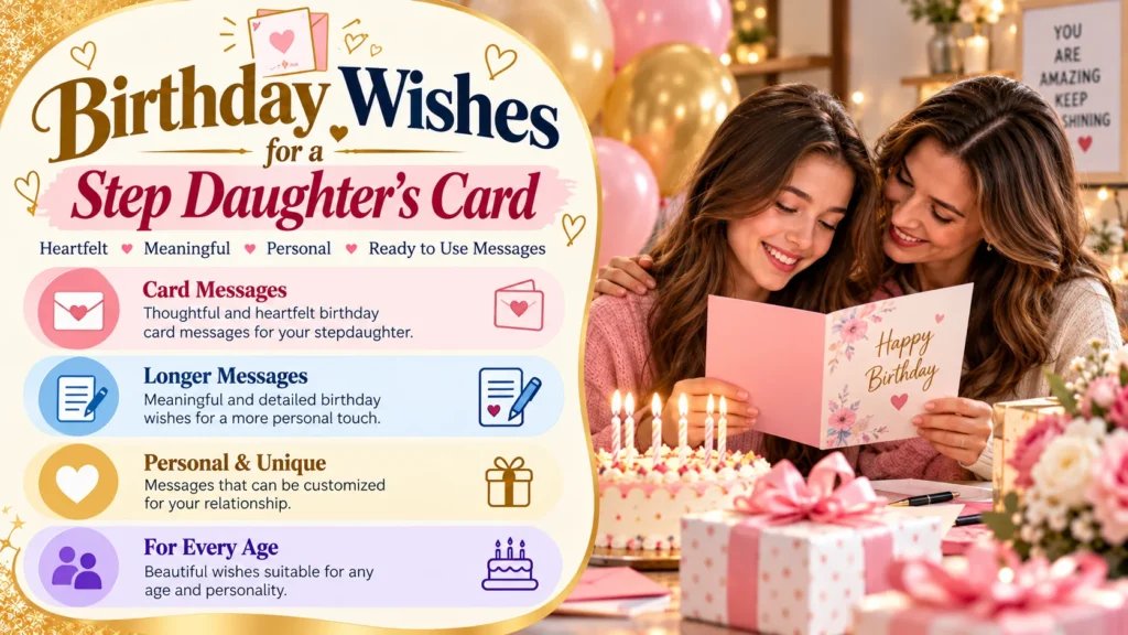 Birthday Wishes for a Step Daughter's Card