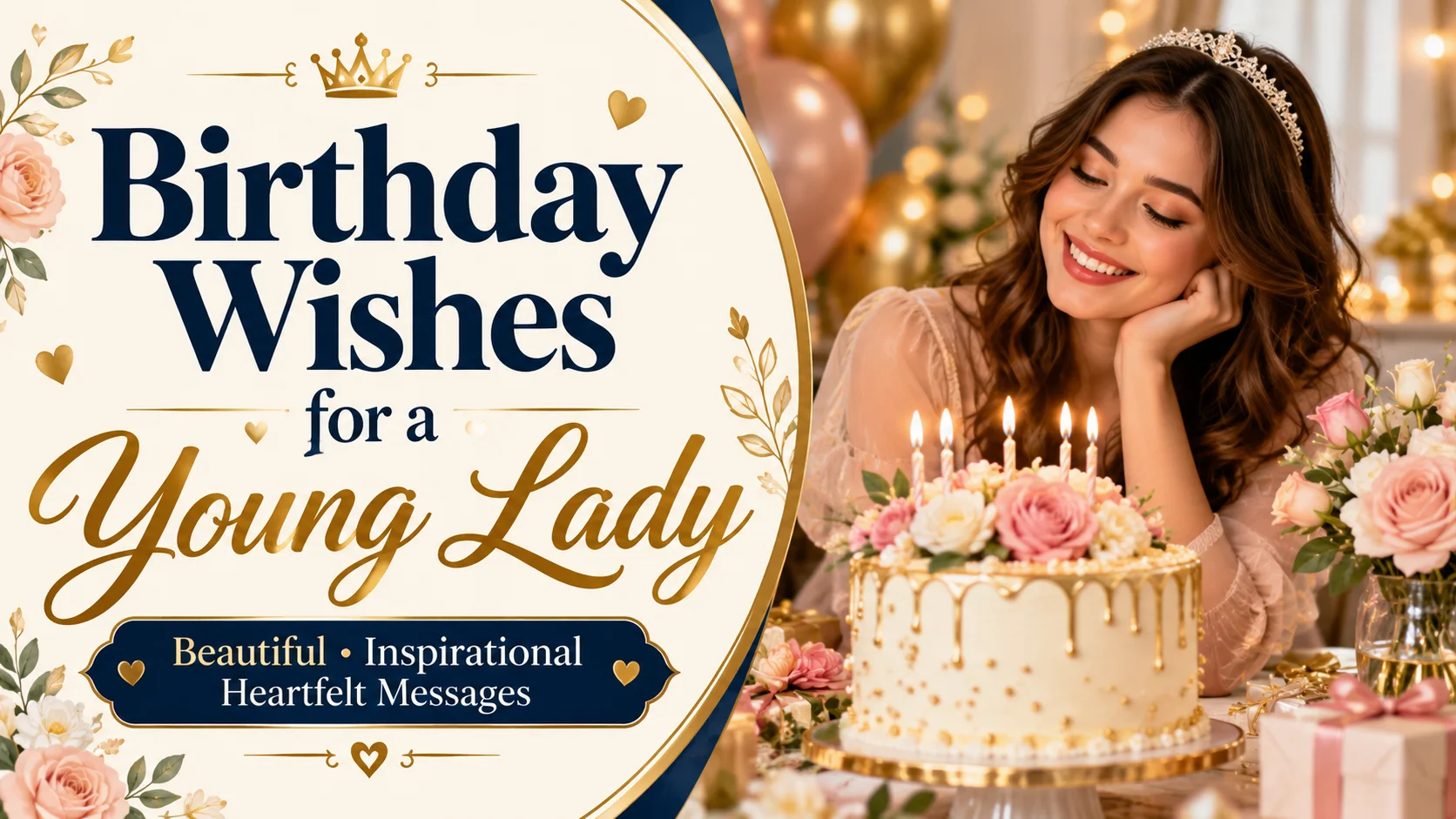 Birthday Wishes for a Young Lady Beautiful, Inspirational & Heartfelt Messages