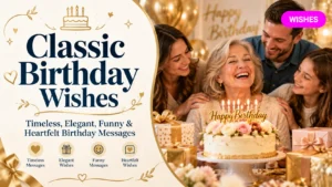 Classic Birthday Wishes Timeless, Elegant, Funny & Heartfelt Birthday Messages