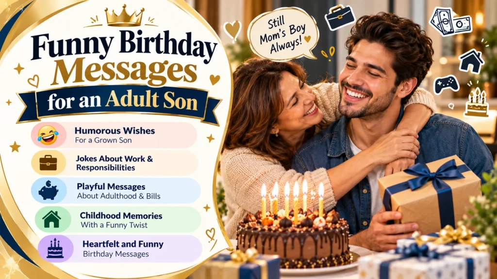 Funny Birthday Messages for an Adult Son