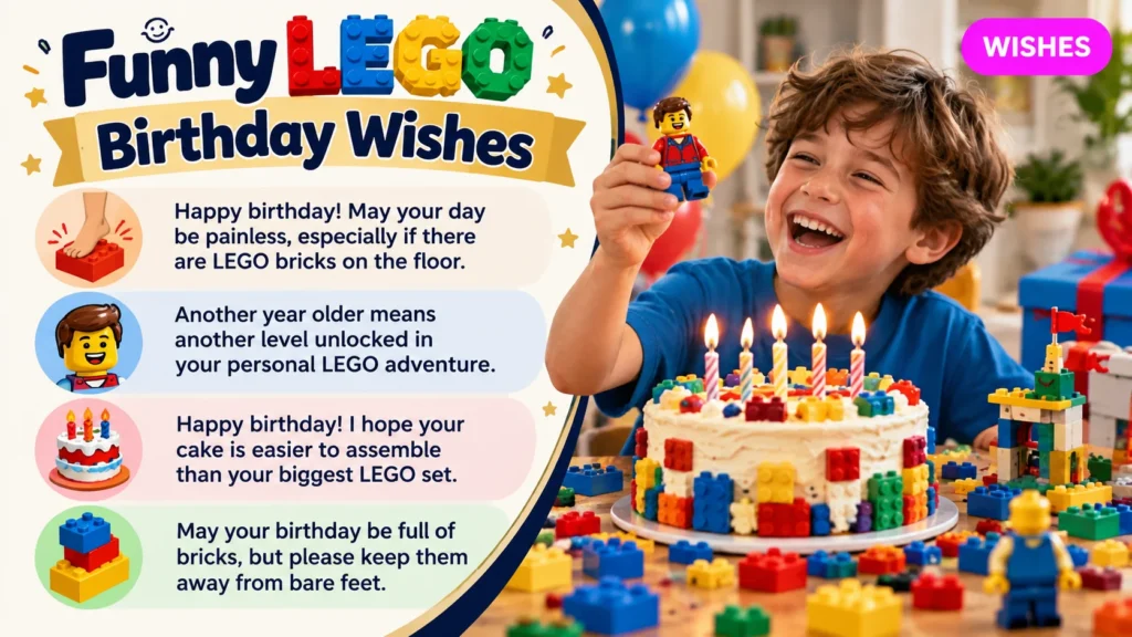 Funny LEGO Birthday Wishes