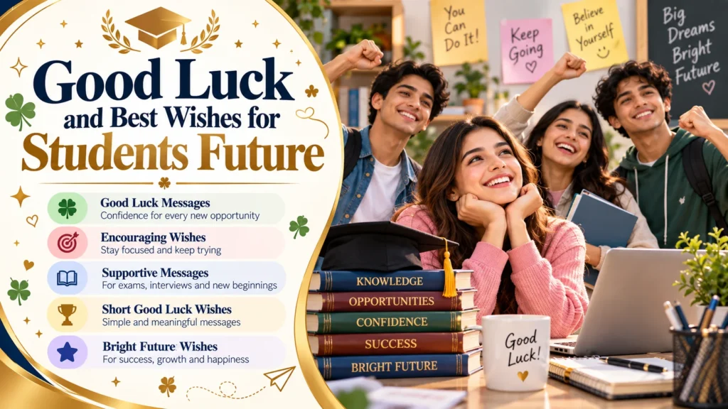 Good Luck and Best Wishes for Students Future