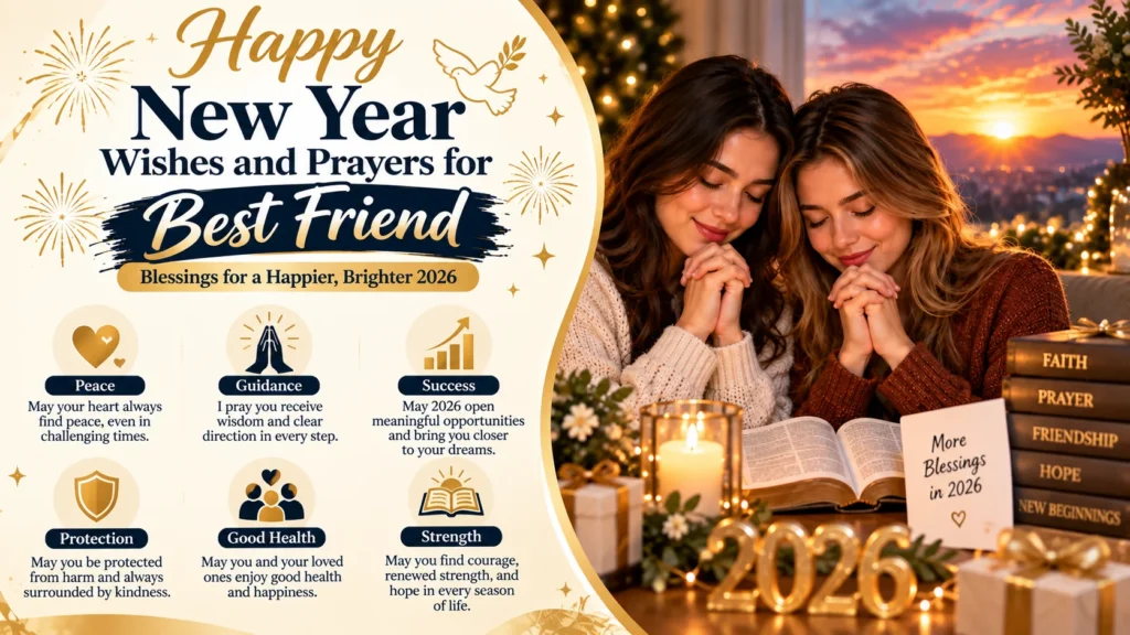 Happy New Year Wishes and Prayers for Best Friend