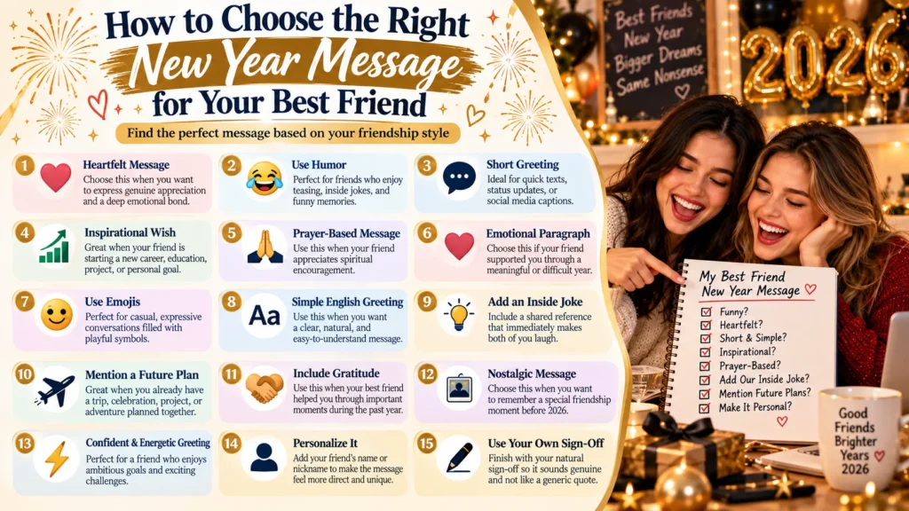 How to Choose the Right New Year Message for Your Best Friend