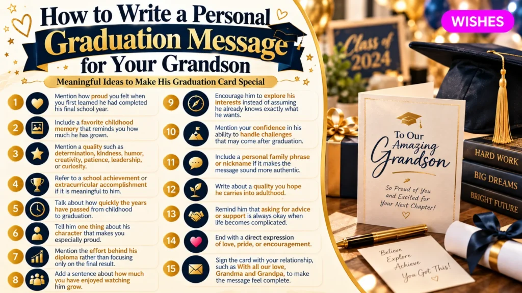 How to Write a Personal Graduation Message for Your Grandson