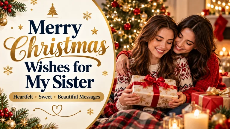 Merry Christmas Wishes to My Sister Heartfelt, Sweet & Beautiful Christmas Messages