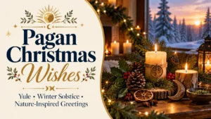 Pagan Christmas Wishes Meaningful Yule, Winter Solstice & Nature Inspired Greetings