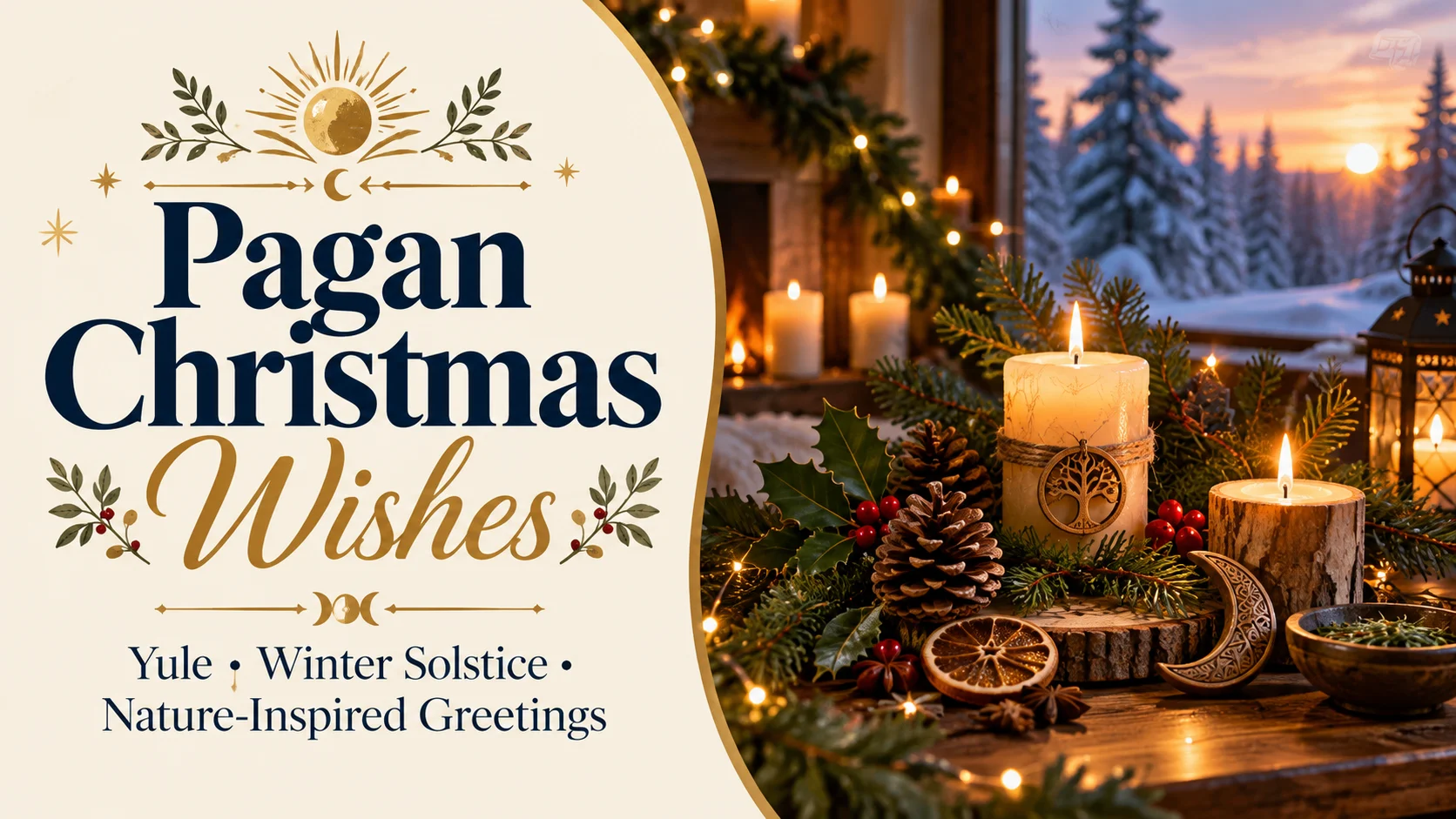 Pagan Christmas Wishes Meaningful Yule, Winter Solstice & Nature Inspired Greetings