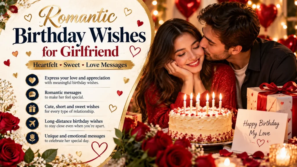 Romantic Birthday Wishes for Girlfriend